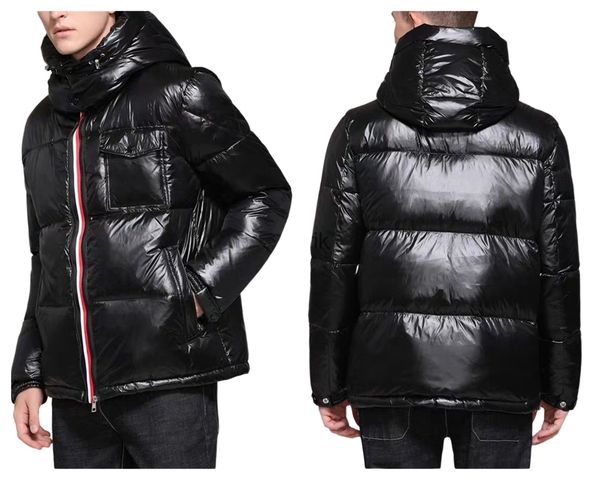 

winter 2023 men's down jacket designer brand clothing women's black hooded couple white thickened down coat fashion red street clo