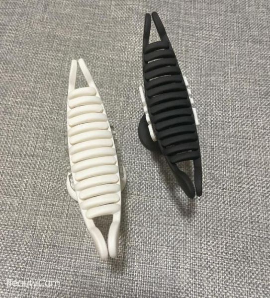 

12x5cm fashion women black and white acrylic large claw clip hair clips hairpins european and american popular headwear jewelrys4129737, Golden;silver