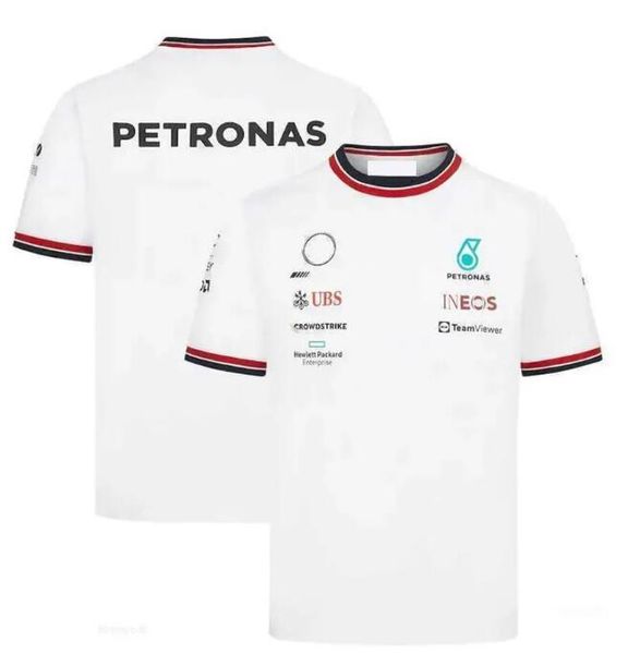 

men's t-shirts 2023 for mercedes benz racing team keto f1 2023 season petronas motorsport male breathable casual short sleeve t shirt, Black