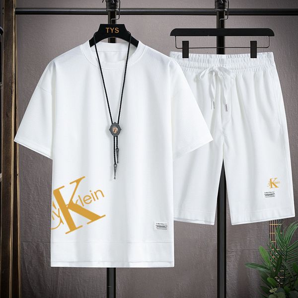 

mens tracksuits the latest summer mens wear korean sportswear short sleeved tshirtsports shorts casual men 230724, Gray