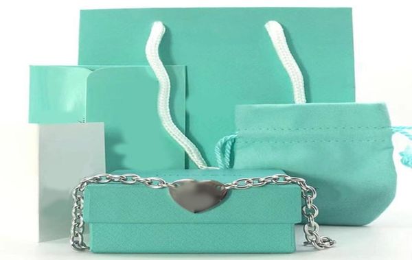 

heart bracelet women round a set of packaging stainless steel fashion chain on hand heart couple jewelry gift for accessories vale6130519, Black