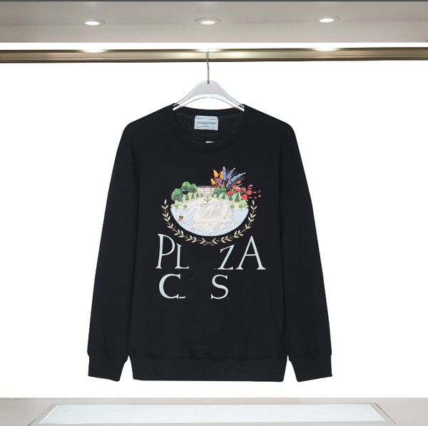

men's plus size hoodie round neck printed style street sefs23, Black;brown