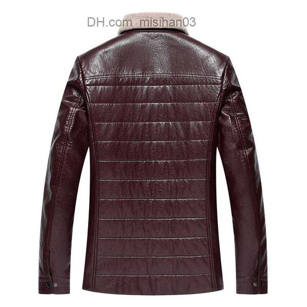 

men's jackets 1723 new fashion 2023 man winter fur coat thickening men winter clothes leather coat jacket z230725, Black;brown