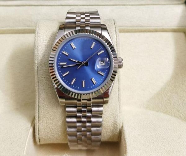 

new qrrive with original box fashion men's watch 41mm automatic mechanical movement men's watches stainless steel strap sports -1, Slivery;brown