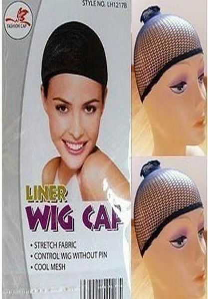 

10pcs lace elastic stocking new wig liner cap snood nylon stretch mesh black3378519, Black