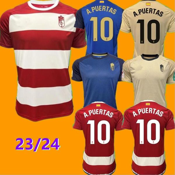

camiseta 2023 2024 granada cf soccer jerseys callejon a.puertas soro uzuni 23 24 granada jesus vallejo shon weissman f.diedhiou uzuni footba, Black;yellow