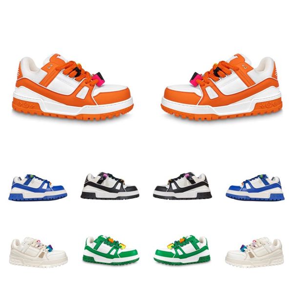 

designer shoes men sneakers women trainer maxi casual shoes platform trainers diy buckle leather sneakers platform trainers letter printing