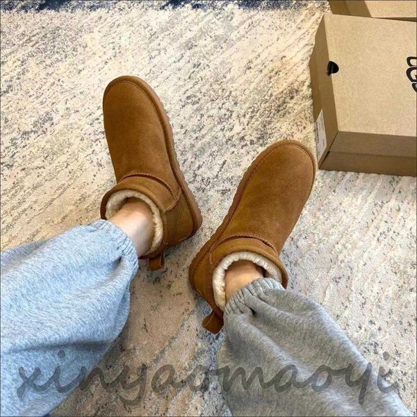 

designer ultra mini platform boots women tazz tasman suede slippers womens australia snow boot winter warm wool shoes australian bootes fur, Black