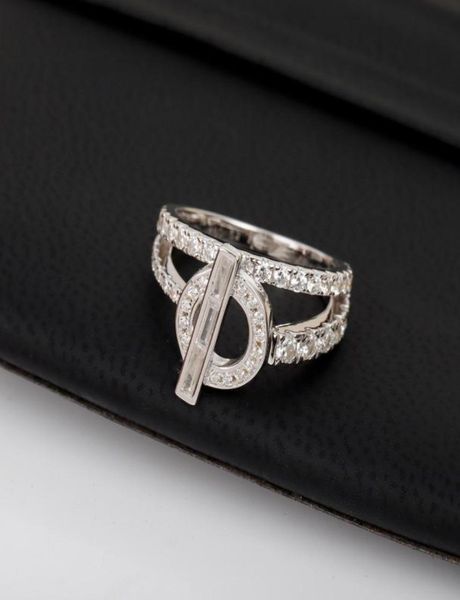 

pure 925 sterling silver jewelry for women lock rings luxury brand quality party wedding jewelry engagement hoop full diamond o t 8828652, Golden;silver