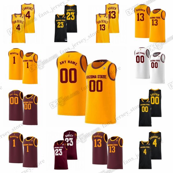 

ncaa custom xs-6xl arizona state sun devils college basketball jerseys desmond cambridge jr. warren devan cambridge frankie collins muhammad, Black