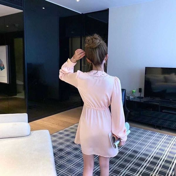 

summer ladies lapel long sleeve letter printed shirt long dress, nylon fabric comfortable can not afford the ball does not shrink, casual lo, Black;gray
