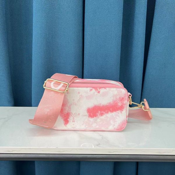 

2023 luxury shoulder bags colorful double camera new fashion messenger bags leather women handbags tote