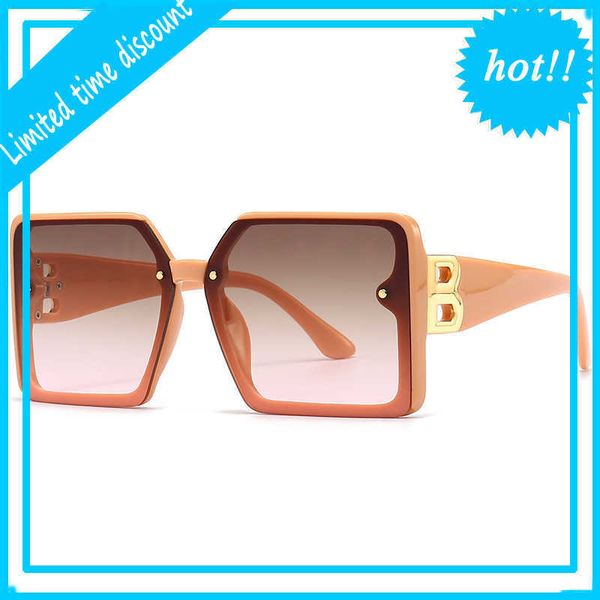

designer brand vintage sunglasses 4284 new fashion women's square large frame ins style sunglass popular sunglass, White;black