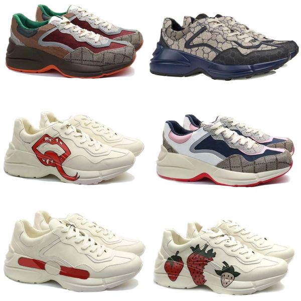 

designer shoes rhython shoes casual shoes men women sneaker thick soled mens women cartoon letters thick soleg 36-44