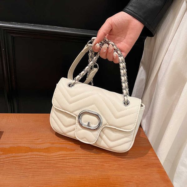 

messenger bags french small square for women 2023 new han fashion versatile chain one shoulder crossbody bag