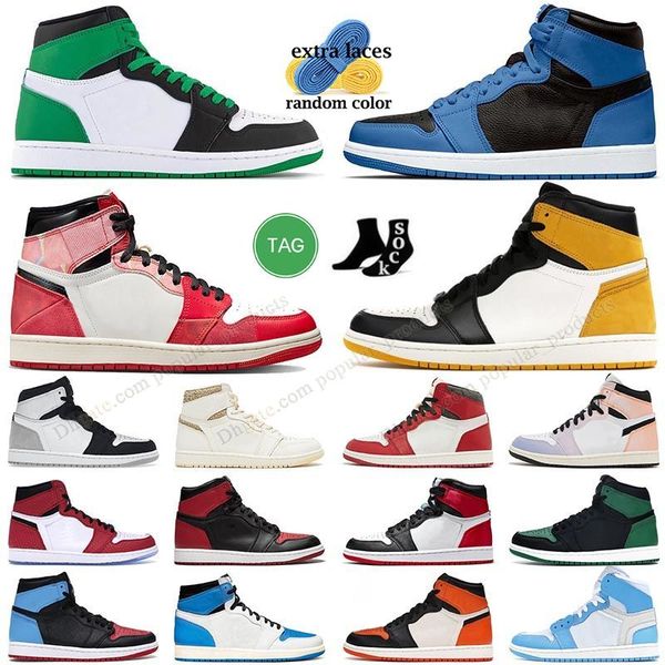 

basketball shoes jumpman 1s 1 sneakers high og next chapter lucky green royal reimagined taxi yellow toe university blue seafoam bred patent