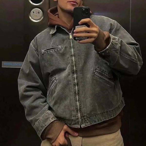 

men s jackets denim jacket men cotton vintage multiple pockets casual military solid oversize army green windbreaker chaquetas hombre 230724, Black;brown