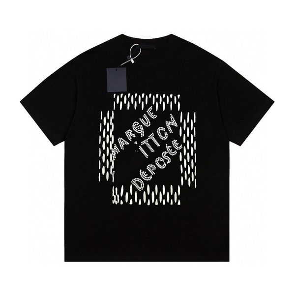 

men's plus tees & polos round neck embroidered and printed polar style summer wear with street pure cotton m set shorts tshirt 332r5, Black;brown