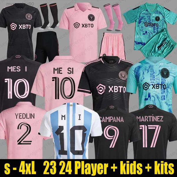 

23 24 inter miami soccer jerseys cf matuidi campana yedlin beckham higuain player fans football men kids shirt special kits child sets 82jp, Gray