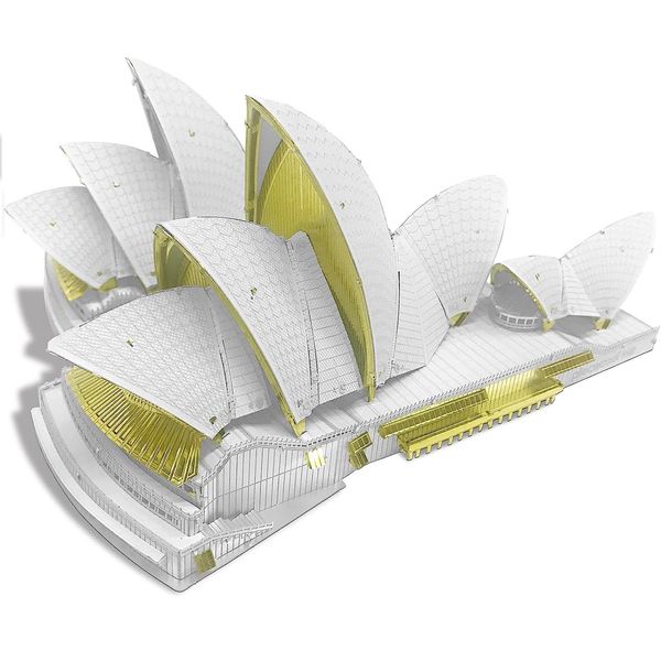

piececool 3d metal puzzle sydney opera house architectural model craft collection brain teaser stress relief toys handmade entertainment for