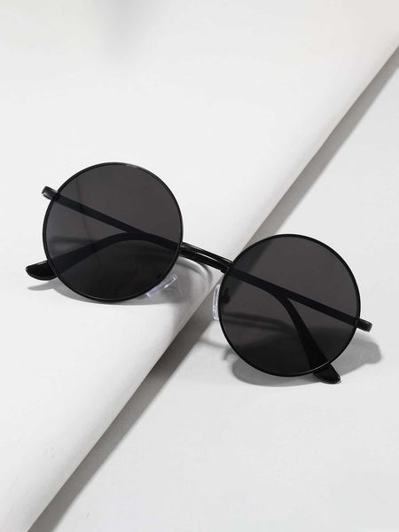 

men's accessories 1pair men round frame black fashion glasses for outdoor, Crystal