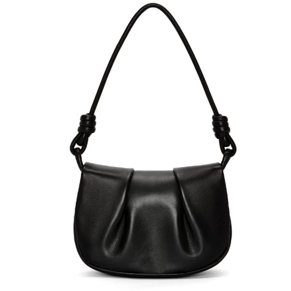 

paseo designer bags plain crossbody women shoulder bags shiny napa leather handbags soft pleated structure flap flamenco spiral knot shoulde