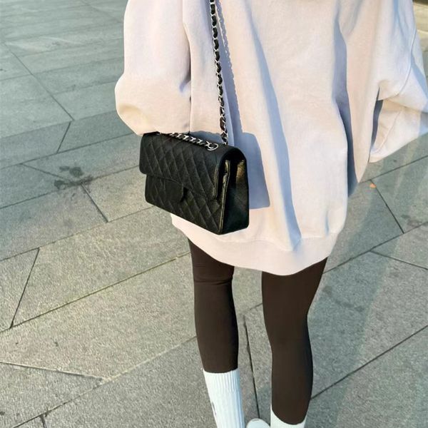 

luxury bag designer chain bag shoulder bags classic flap bag crossbody messenger women's fashion lady handbag caviar quilted high-quali