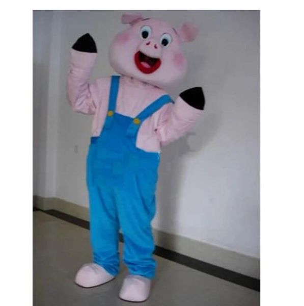 

halloween cute pig mascot costume cartoon plush animal anime theme character size christmas carnival fancy dress, Red;yellow