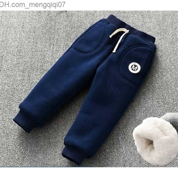 

trousers trousers children thick lamb cashmere warm fleece pants kids leggings autumn winter clothes trousers baby pants for 17 years 221018, Blue