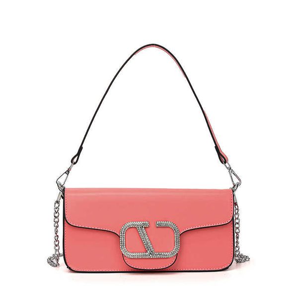 

fashion elegant small square bag pu leather letter diamond set women chain single shoulder crossbody bag luxury designer evening dress handb