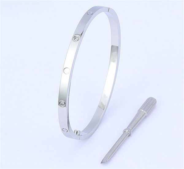 

fashion bangle silver ladies rose gold lady screw men screwdriver diamond luxury designer jewelry womens mens bracelets bangle wit2749017, Black