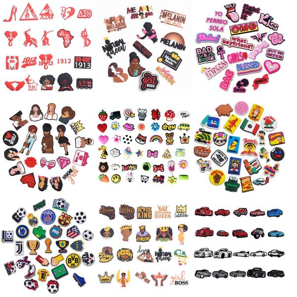 

shoe parts accessories moredays charms black lives matter decoration for kids boy girls women party favors birthday gifts series randomly, White;pink