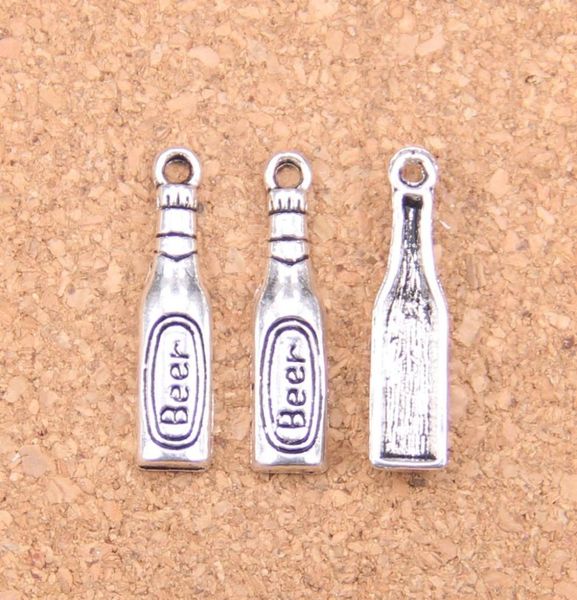 

150pcs antique silver bronze plated beer bottle charms pendant diy necklace bracelet bangle findings 246mm1493087, Bronze;silver
