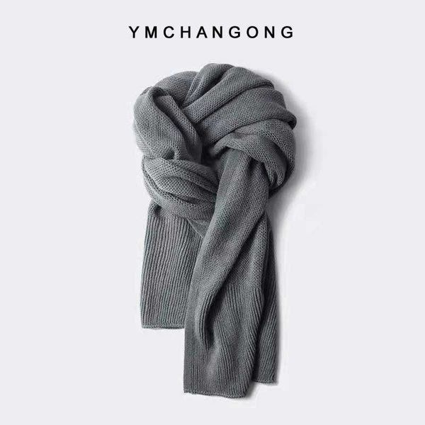 

2022 women wool scarves winter thicked sleeve wrap sweater scarf ultra long lmitation cashmere knitted shaw1, Red;brown