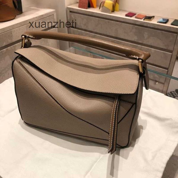 

loewsbag designer bag 2023 classic bags mini puzzles spliced leather women's single shoulder pillow crossbody handbag uo2g