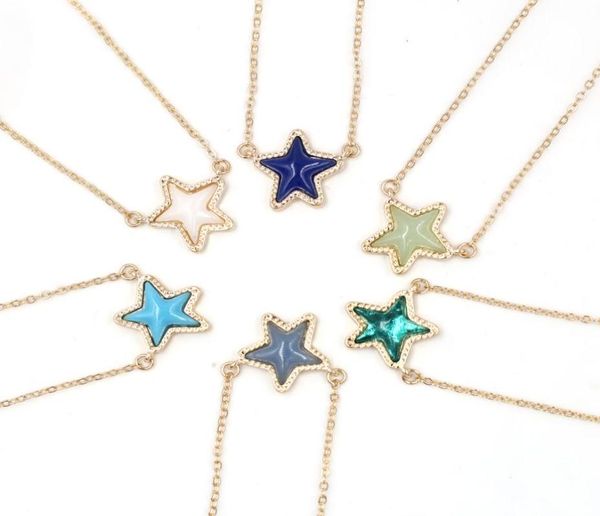 

fashion multi druzy looking star choker pendant jewelry for women6480004, Silver