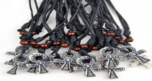 

lot 12pcs cool ancient egyptian cross ankh pendants necklace gift mn15715831856, Silver