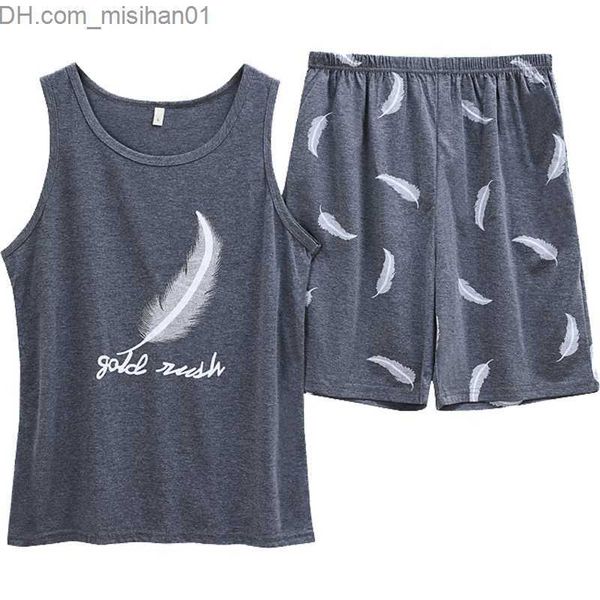 

men's sleepwear summer men's pajamas short sleeved cotton cartoon pajama set casual pajamas evening dress pajamas plus size 3xl ho, Black;brown