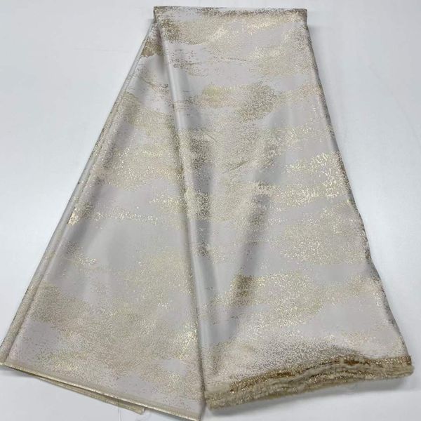 

2023 african nigerian tulle lace fabric organza embroidery fabrics brocade jacquard french lace for party 5yardrc25, Black;white