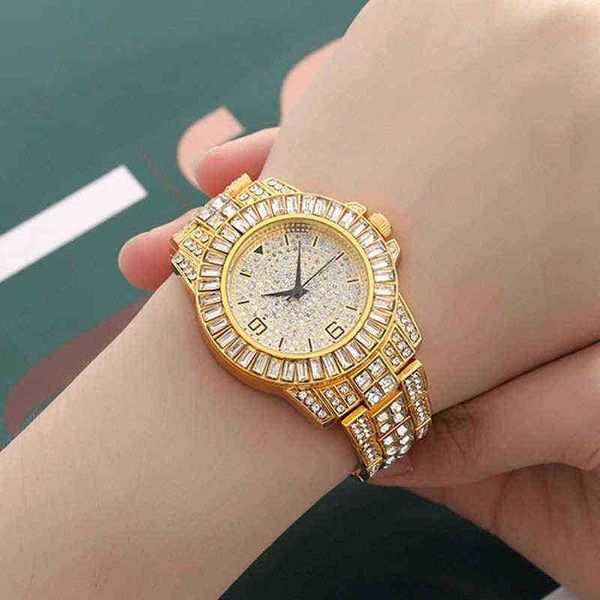 

women's watches fashion diamond studded watch quartz 220722, Slivery;golden