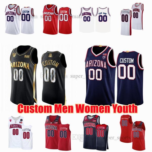 

ncaa custom xs-6xl arizona wildcats college basketball jerseys ramey borovicanin bal larsson boswell tubelis ballo veesaar weitman tubelis a, Black;red