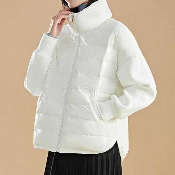 

designer lululemens womens jacket down 2023 new down jacket women's winter coat women's loose korean fashion black
