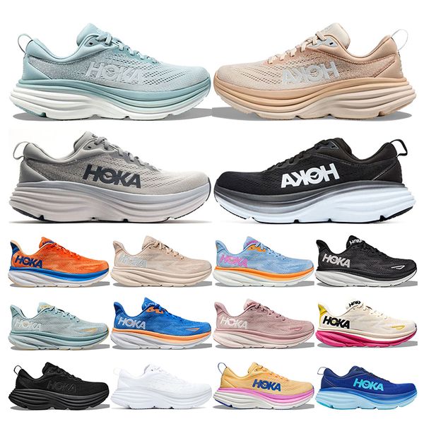 

mens womens hoka running shoes triple black cyclamen bellwether blue blanc de blanc impala cyclamen shark grey outdoor sports trainers sneak