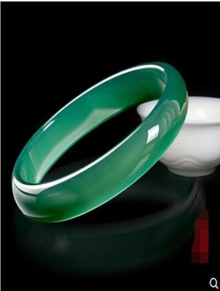 

jadeite ice type yang green jade medullary bracelet green agate jade bracelet8041748, Black