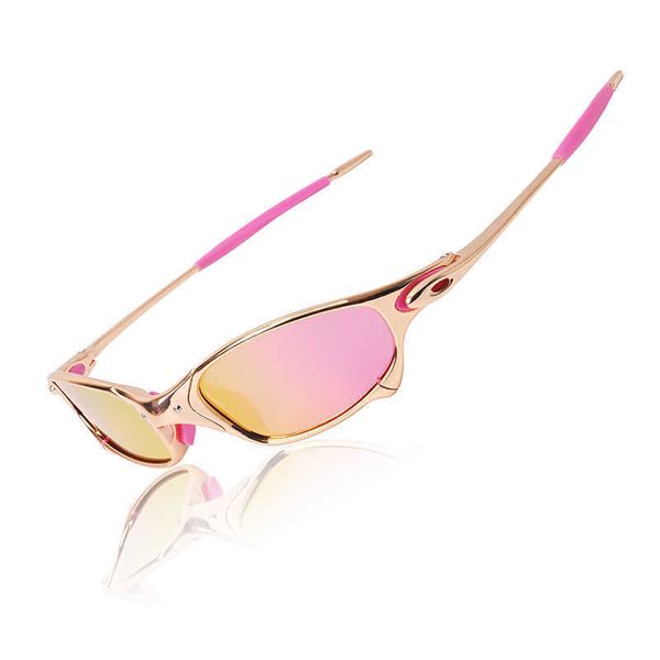 

juliet polarized metal rose gold frame outdoor cycling fishing mountaineering sunglasses, White;black