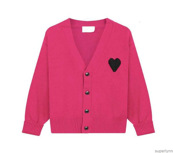 

fit paris designer men's sweater oversized loose amis de coeur macaron love jacquard cardigan for men and women ntho, White;black