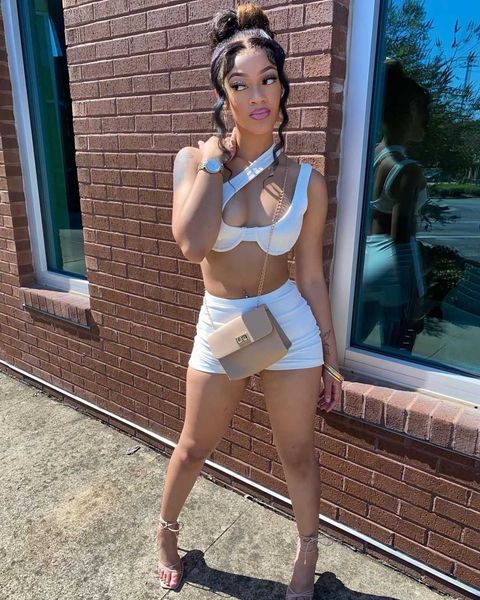 

2023ins girls women's dress bra solid color strap set, White