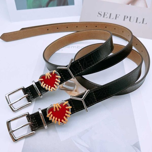 

designer belt women genuine leather belts matching red love yp letter buckle thin belt for ladies paired with jeans cowhide waistband width, Black;brown