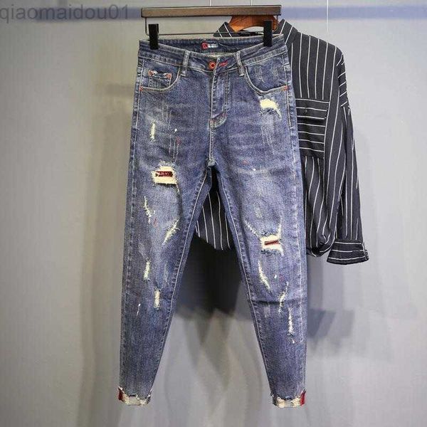 

men's jeans jeans for men harem low rise grunge y2k denim mens cowboy pants boot cut original stacked washed xs soft straight loose tro, Blue