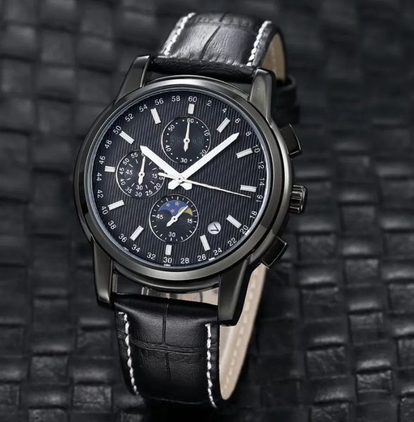 

men's quartz designer watch stainless steel black dial master watches sapphire classic folding strap luminous waterproof watch montre, Slivery;golden
